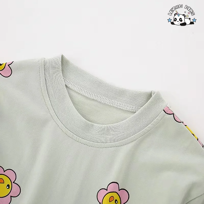 LEZONKIDS - Colors Sizes Customization Brief Cotton Flower Girls Cotton Dresses Kids Clothing